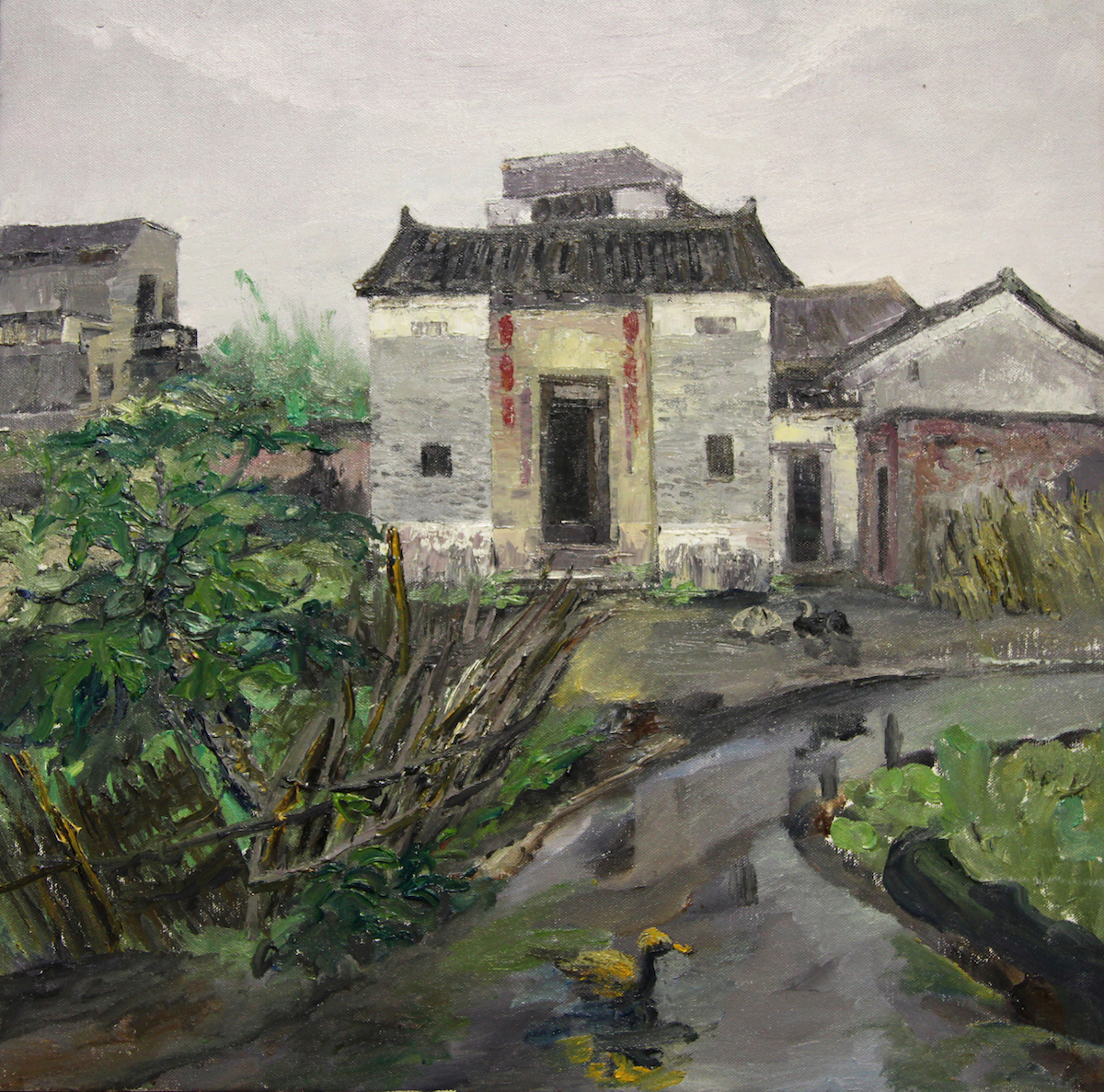 
      Spring rain in Lanzhai Village, Qiaozu Township
  